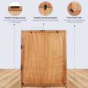 Handicrafts Home Handmade Bone Inlay Wall Hanging Brown Picture Frame,16x20