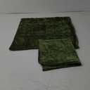 decorUhome Chenille Moss Green Christmas Throw Pillow Covers 18x18 Inch Set of 2, Decorative Soft Couch Pillow Covers Solid Dyed Accent Farmhouse Neutral Square Pillow Cases for Sofa