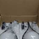 AUTELO 2 Pack Pendant Lights Kitchen Island, Modern Pendant Lights in Black Finish with Milky White Globe Glass, Black Pendant Light Fixtures, 1-Light Hanging Lamp for Kitchen Island H9377 MGBK-2PK