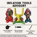 4 x Football Party Balloon Set  Includes Goal Post & 2 Football Player Balloons, Perfect for Birthday, Tailgate & Game Day Celebrations