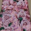 DIYDOFUN Flower Table Centerpieces  Set of 6 Floral Arrangement Artificial Wedding Hydrangeas Floral Arrangement with Rustic Metal Vase for Bridal Tea Party Event Decorations  Deep Pink