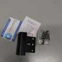 Home Security Door Lock Reinforcement - Child Proof High Security Door Locks with 3" Stop Withstand 800 lbs for Inward Swinging Front Door, Night Kids Safety Metal Flip Deadbolt Latch Defend Home (Black)