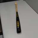 BamBooBat by Pinnacle Sports Equipment INC. Youth Durable Bamboo Baseball Bat for Players Aging 5-13 Years Old (28, Black)