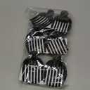 RC ROCHE 6 Pcs Bun Makers for Womens Hair Claw Clip for Updos Bird Nest Ballet Ballerina Piece French Round Holder Net Donut Shell Dome Jumbo Extra, Large Black