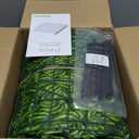 Artificial Ivy Privacy Fence Screen, 39.4x157.5 inch Artificial Faux Ivy Hedge, Expandable Faux Privacy Fence with 80 pcs Zip Ties Decoration for Outdoor Garden, Color Printing Watermelon Leaves (Printed Watermelon Leaf)