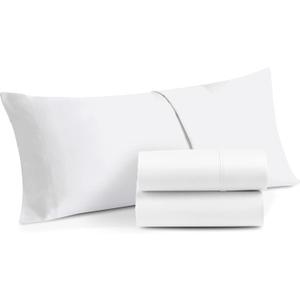 Toddler Pillowcase Set of 2  500 Thread Count 100% Egyptian Cotton Small Pillow Covers with Hidden Zipper Closure, Soft & Breathable Travel Pillowcase (White, 12x16 Inch)