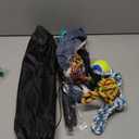 Flirt Pole for Dogs, Interactive Toys Tug-of-war for Dogs, Four-Section Retractable Adjustable Length, Chase Toys with Rope Chewing Sticks, for Outdoor Exercise & Training (50Inch Pole-Black)