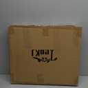 TeoKJ 2 Tier Gold Side Table, Folding Round Metal End Table Small Nightstand with Two Removable Tray for Bedroom Living Room Small Spaces Bedside Gold