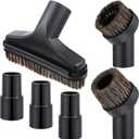 6 Pcs Vacuum Attachments Accessories VAC Attachments 1.25'' 25mm and 36mm Shop Round Dust Brush Vacuum Hose 5.9 Inch Floor Attachment Brush Replacement with 1-1/4 to 1-3/8 Inch Adapter(Classic Style)
