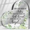 Sympathy Gifts for Loss of Sister, Memorial Gifts for Friends Women Female, In Memory of Sister Plaque, Bereavement Condolences Grief Gifts, Funeral Remembrance Decor Ornament Sign