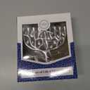 Silver Matte Small Electric Menorah, Tree of Life Design Hanukkah Menorah, LED, Travel, Light It Anywhere! Batteries or USB Powered, Micro USB 4 Inch Cable Included, Measures 6 Inches Tall