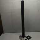 Stainless Steel Square Fence Post for Deck Cable Railing System, Flat Top Down to Stair Post 36"x2"x2" Pre-Drilled, Matte Black