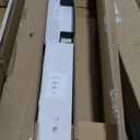 30" x 84" Bifold Sliding Barn Door, K Shaped Panel with Sliding Hardware Kit Set, Finished Closet Door Slab, 2.83FT Track for 2 Doors, MDF, White