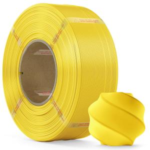 PLA Filament 1.75mm PLA 3D Printer Filament(Refill),1kg Refill for Reusable Spools(2.2lbs),Premium Quality 3D Printing Filament for Bambu lab 3D Printers,Yellow