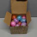 JOYIN 24 Pcs Easter Prefilled Eggs with Mochi Squishy Toys, Animal Stress Reliever Squishy Toy for Glitter Transparent Easter Eggs Filler, Kids Party Favor, Basket Stuffers, Classroom Prize Supplies