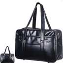 Homoyoyo Waterproof PU Shoulder Bag for Men and Women Large Capacity Commuter Handbag Stylish Computer Bag for Students and Daily Use