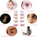 10 x Reusable Gel Eye Ice Pack, Cooling Eye Pad, Hot  Cold Treatment for Eye Strain, Eye Swelling, Eye Redness, Puffy Eyes, Dark Circles, Smooth Fine Lines, and Eye Recover Surgery. (Pink  10PCS)