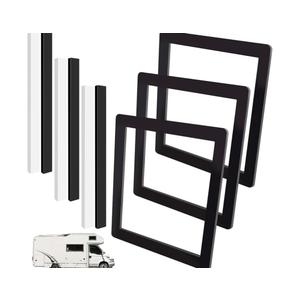 Haomian 3 Set RV Roof Air Conditioner Gasket Kit, 14x14in Camper Roof A/C Gasket Kit Waterproof Compression Seal Insulation Self Adhesive Picture Frame Gasket and Leveling Pads
