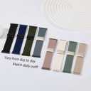 10 x Stretchy Band with Magnetic Clasp Compatible for Apple Watch Bands Women Men 38mm 40mm 41mm 42mm 44mm 45mm 46mm 49mm, Nylon Sport Solo Loop for iWatch Series 11/10/9/8/7/6/SE/5/4/Ultra 3 2 1 (Black)