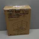 Pull Out Can Under Cabinet with Push to Open Slides, Insputer Heavy Duty Under Sink Garbage Can Kit for Kitchen, Laundry, Not Included Bin, Requires 15" W X 18" D Cabinet, has Installation video (Single, Silver)