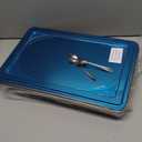 Boao 8 Compartment 304 Yakumi Pans Stainless Steel Seasoning Condiment Container with Lids Spoons, Japanese Yakumi Pans Mini Sauces Salad Dressings Storage for Food, Herbs, Spices