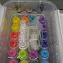 Tulip Glow Tie-Dye Tub, Design Your Looks, Add Glow Effects to Your Favorite Colors, Includes 18 Easy-Squeeze Dye Bottles, Glow Pigments, Mixers, Storage Box, All-in-One Party Activity Kit, 77 Pieces