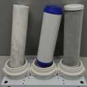 External RV Filter System RV Water Filter Store System Install with Bracket, 3-Stage RV Water Purifier Filtration System Compatible with Marines Boats and RVs