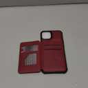 Vinich for iPhone 13 Wallet Case with Card Holder, RFID Blocking Credit Slots Kickstand Shockproof Phone Cover for Women Men, Burgundy