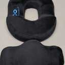 Everlasting Comfort Donut Pillow for Tailbone Pain Relief Ergonomic Seat Cushion - Hemorrhoid Pillow for Sitting- Ideal Memory Foam Coccyx Chair Cushion for Postpartum Pregnancy, Anti-Slip, Washable