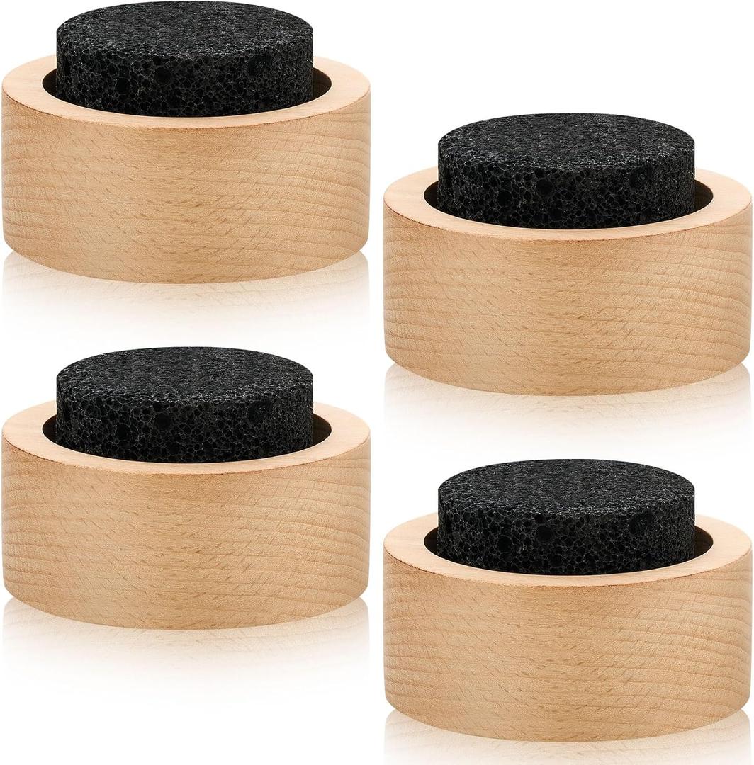 Chunful 4 Pcs Lava Rock Essential Oil Diffuser Lava Stone Passive Diffuser for Sauna Decorating at Home, Office, Bedroom, Bathroom or Car, and Gift-Giving