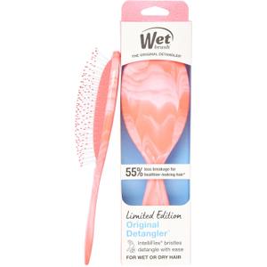 Wet Brush Original Detangler Hair Brush, Flexible Bristles Gently Detangle All Hair Types, Works on Wet or Dry Strands, Ergonomic Handle, Reduces Breakage, Limited Edition, Summer Treat Strawberry