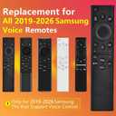 Replacement for Samsung TV Remote, for All 2019-2026 Samsung Remote Control for Smart TV with Voice Control.
