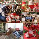 Christmas Dog Sweaters for Small Medium Large Dogs and Cats,Pet Soft Warm Holiday Outfit Girl & Boy,Pup Winter Clothes Turtleneck Double Knitting Collar for Outdoors Playing (Blue,X-Large)