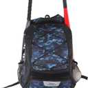 Baseball Bat Bags - Durable Youth Baseball Backpack, Large Main Compartment for Gear, Elastic Straps, Waterproof Polyester, 34x22x45cm Size