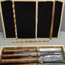 8-Pieces HSS Wood Turning Tools Lathe Chisel Set with Wooden Box, Wood Lathe Tools for Woodworking Projects