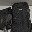 Weekender Bags for Women, Travel Duffle Bag Carry On Overnight Bag with Cosmetics Bag and Crossbody Purse for Gym Hospital, Gifts for Women, Black (Medium)