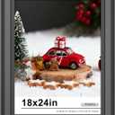 18 x 24 Poster Frame Black, 2-Inch Wide Border Poster Frames 18 x 24 with Black Backboard, 18x24 Frame Frame Wall Hanging