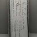 FZMHASLWW The Ten Commandments Bible Verse Wall Decor 32"X12" God Jesus Prayer Christian Saying Catholic Scripture Sign Large Wood Framed Wall Hanging Art (Black)