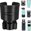 Upgraded Universal Car Cup Holder Expander for 3.4"-4" Bottles - Adjustable Base Fits Most Vehicles, SUVs & Trucks - Heavy Duty Adapter for Oversized Tumblers & Mugs