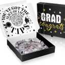 3 x Graduation Pizza Box Money Box for Cash Gift Graduation Money Holder Funny Pizza Card Gift Cardboard 2026 Graduation Season Grad Party Supplies (Cash Not Include)Black