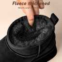 Snow Boots for women, Platform Mini Boots for women Comfortable and Furry (9, Black)