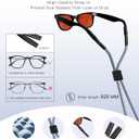 2 x 3 Pack Eye Glasses Strap Sunglasses Eyeglasses Holder for Men Women Kid Eyewear Rope String Keeper Lanyard Retainer (Black & Blue & Pink)