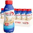Premier Protein Shake, Vanilla, 30G Protein, 1g Sugar, 24 Vitamins & Minerals, Nutrients to Support Immune Health 11.5 , 12 Oz,  Pack