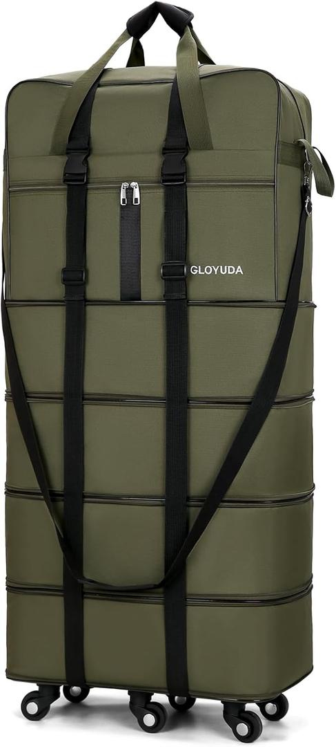 43.5 Inch Expandable Extra Large Suitcases with Wheels (Green), 43.5 x 21 in x 11 in inch
