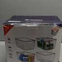 CLEARSPACE Plastic Storage Bins With lids  Perfect Kitchen Fridge Organizer, Pantry Organization, Cabinet Organizers (4 Pack)