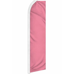 "PINK" advertising super flag swooper banner business sign solid color rosado