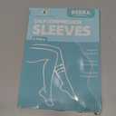 BSERA Calf Compression Sleeve Women, 2 Pairs 20-30mmHg Footless Compression Socks for Swelling Shin Splints Varicose Veins (Small (4 Count), Nude/Beige)