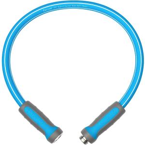 Fevone 3 ft Leader Hose Male to Female, Hose Reel Connector Hose 3 ft, Lead Hose for Hose Reel, 5/8 Inner Diameter Hose, 3/4 Aluminum Fittings
