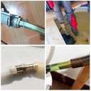 Joywayus 2PCS Hose Barb Reducer 5/8" to 3/4" Barb Fitting Reducing Splicer, Hex Union Brass Fitting Water/Fuel/Air