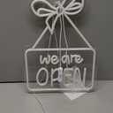 We Are Open For Business Led Sign, Pink Bow Open Neon Sign, Open Led Light, Personalized Room Wall Decor, Welcome Neon Light, Food Neon Sign for Business Window Open Signs